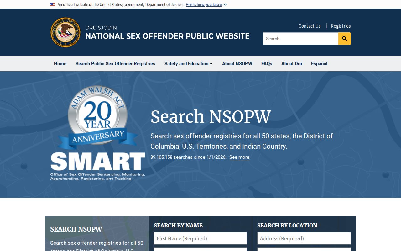 NSOPW national search for cross-state Essex County sex offender lookup